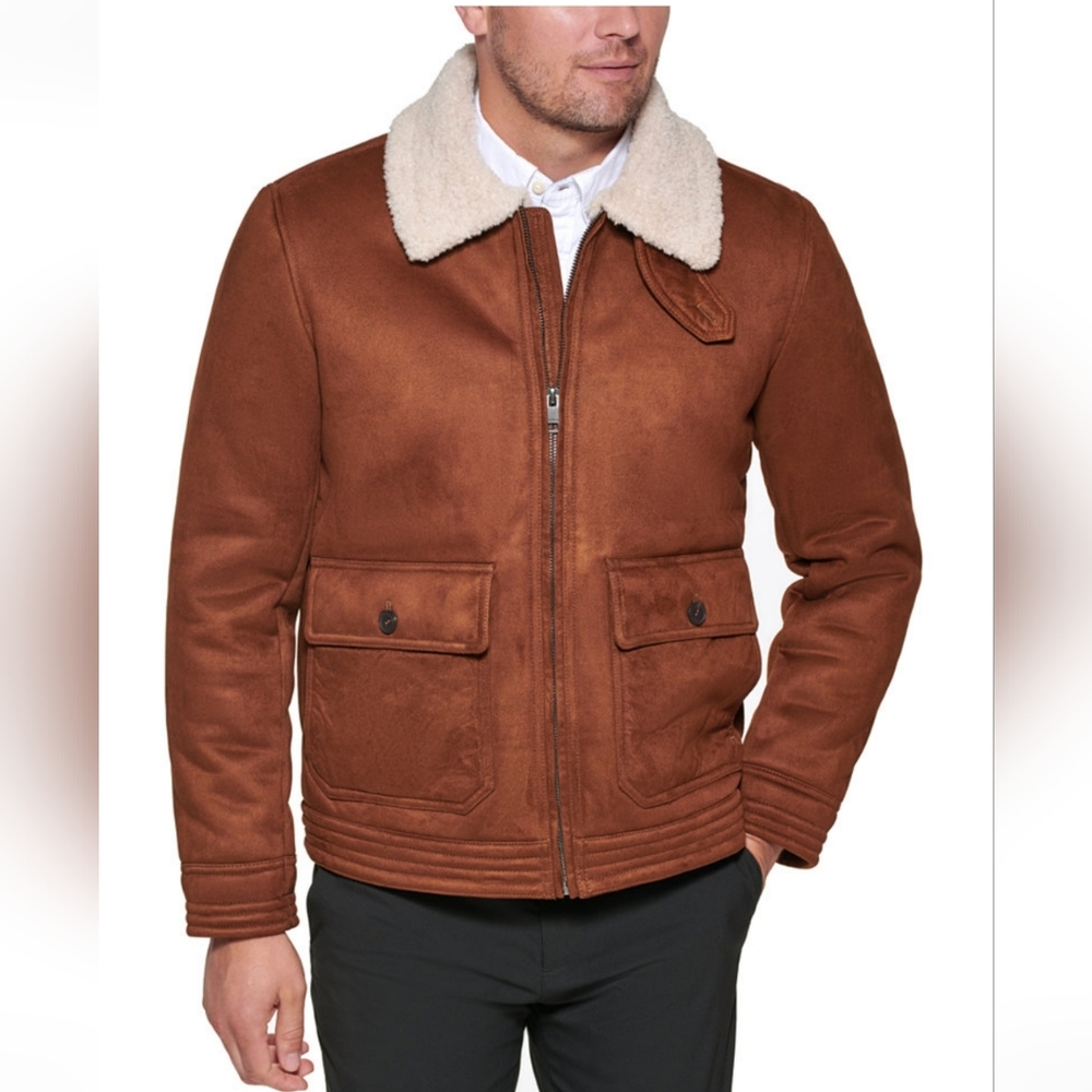 Club Room Men's Faux Suede Jacket